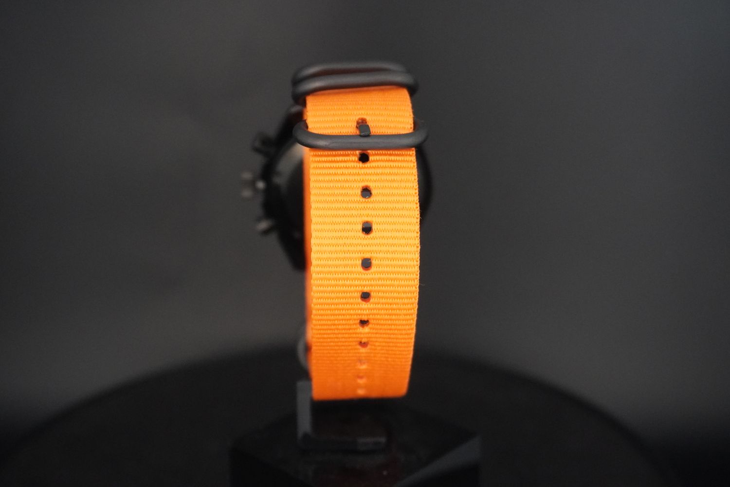 Moon Black SS with NATO Strap