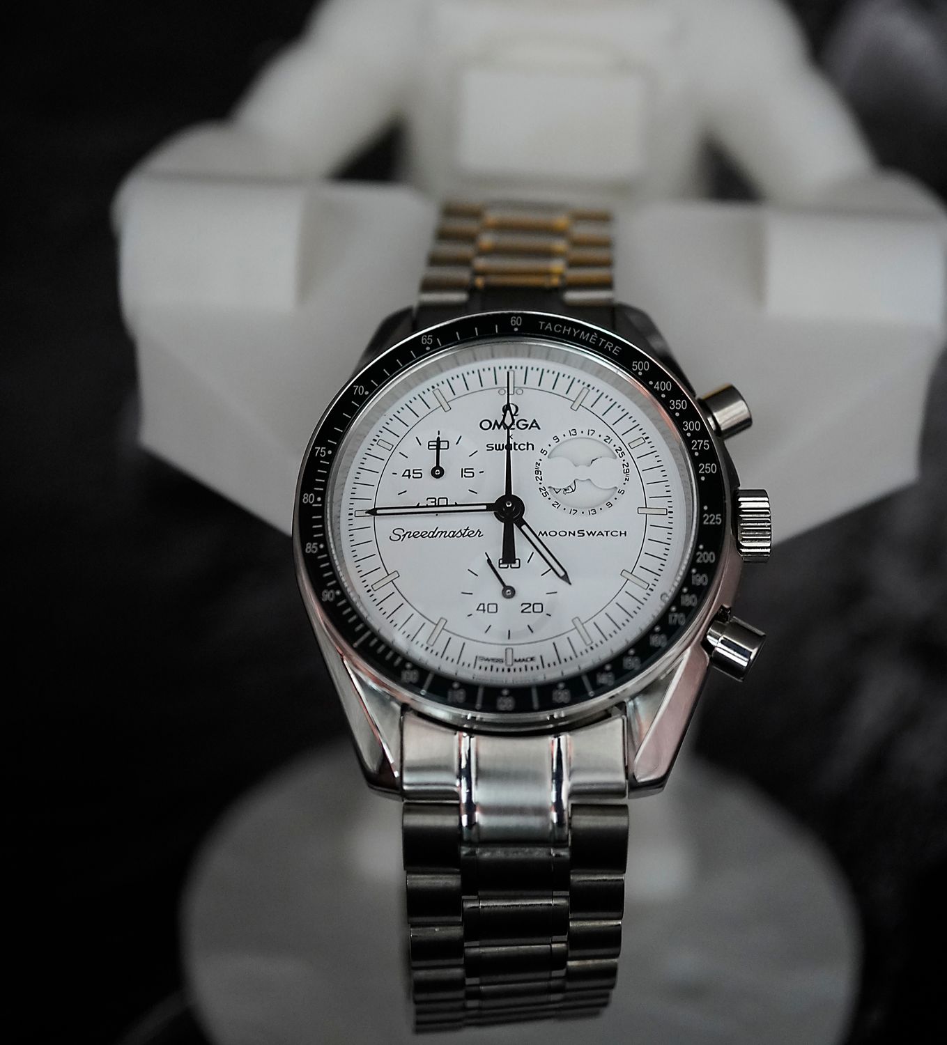 MoonPhase Snoopy SS with SS Bracelet