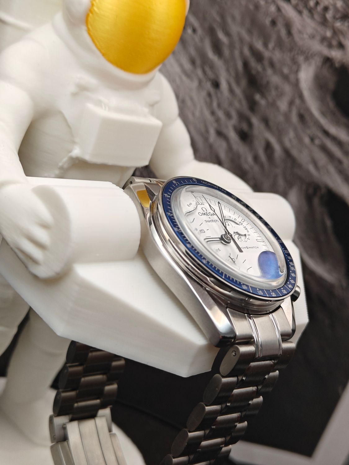 MoonPhase Snoopy SS with SS Bracelet