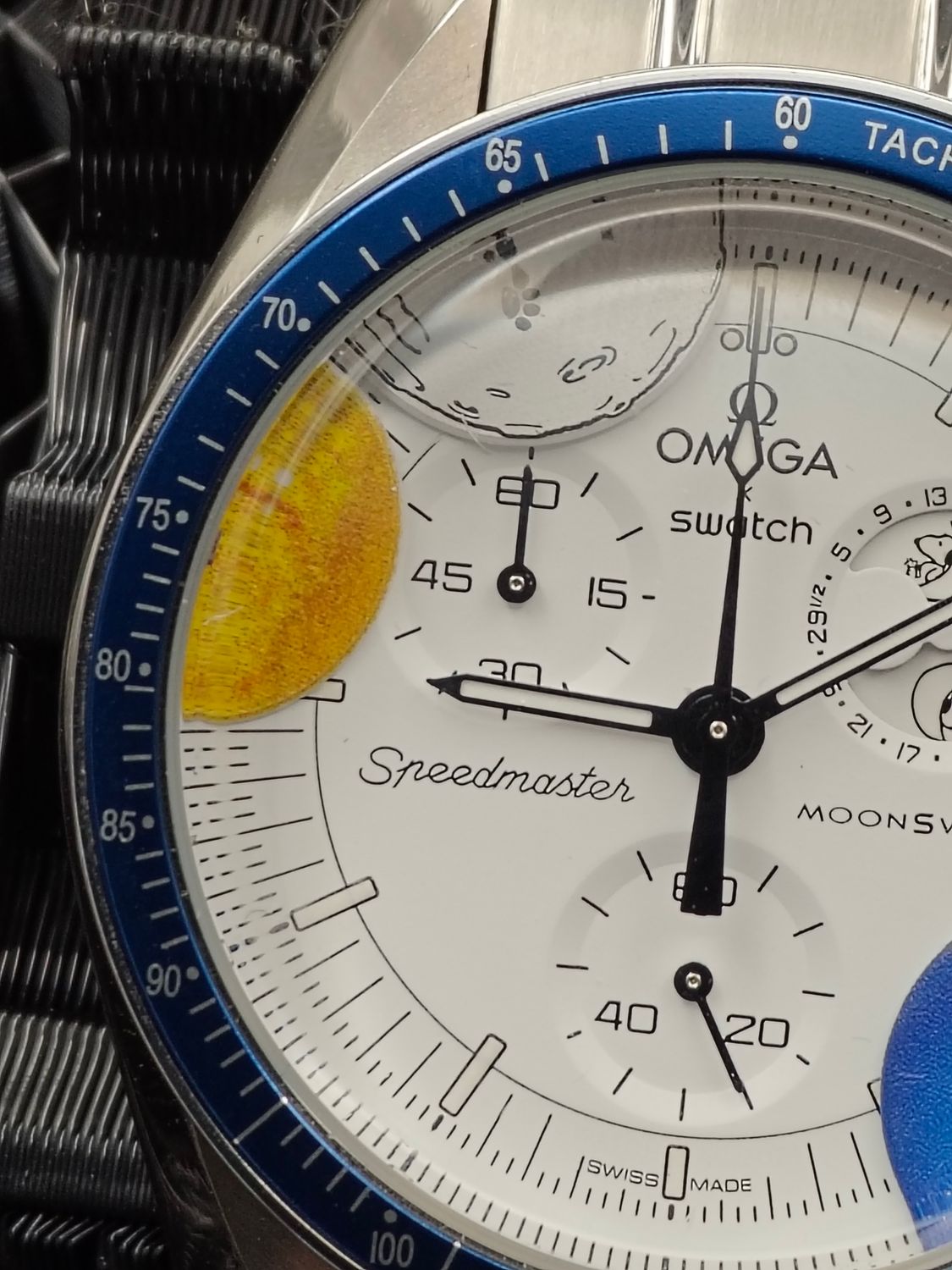MoonPhase Snoopy SS with SS Bracelet