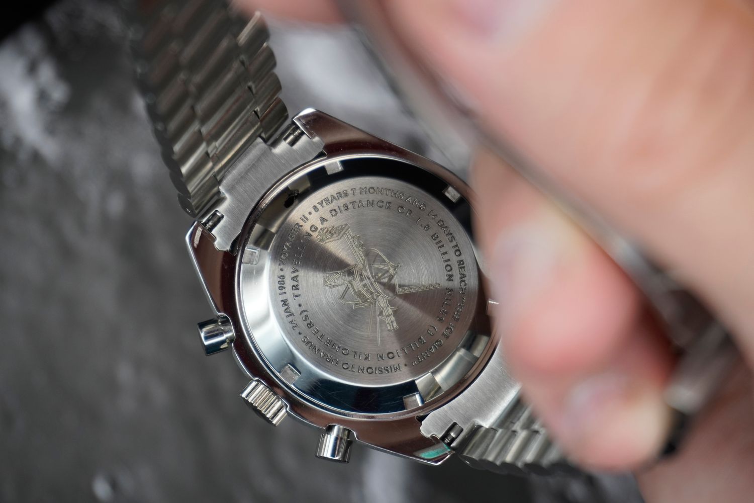 Uranus SS with SS Bracelet Engraved