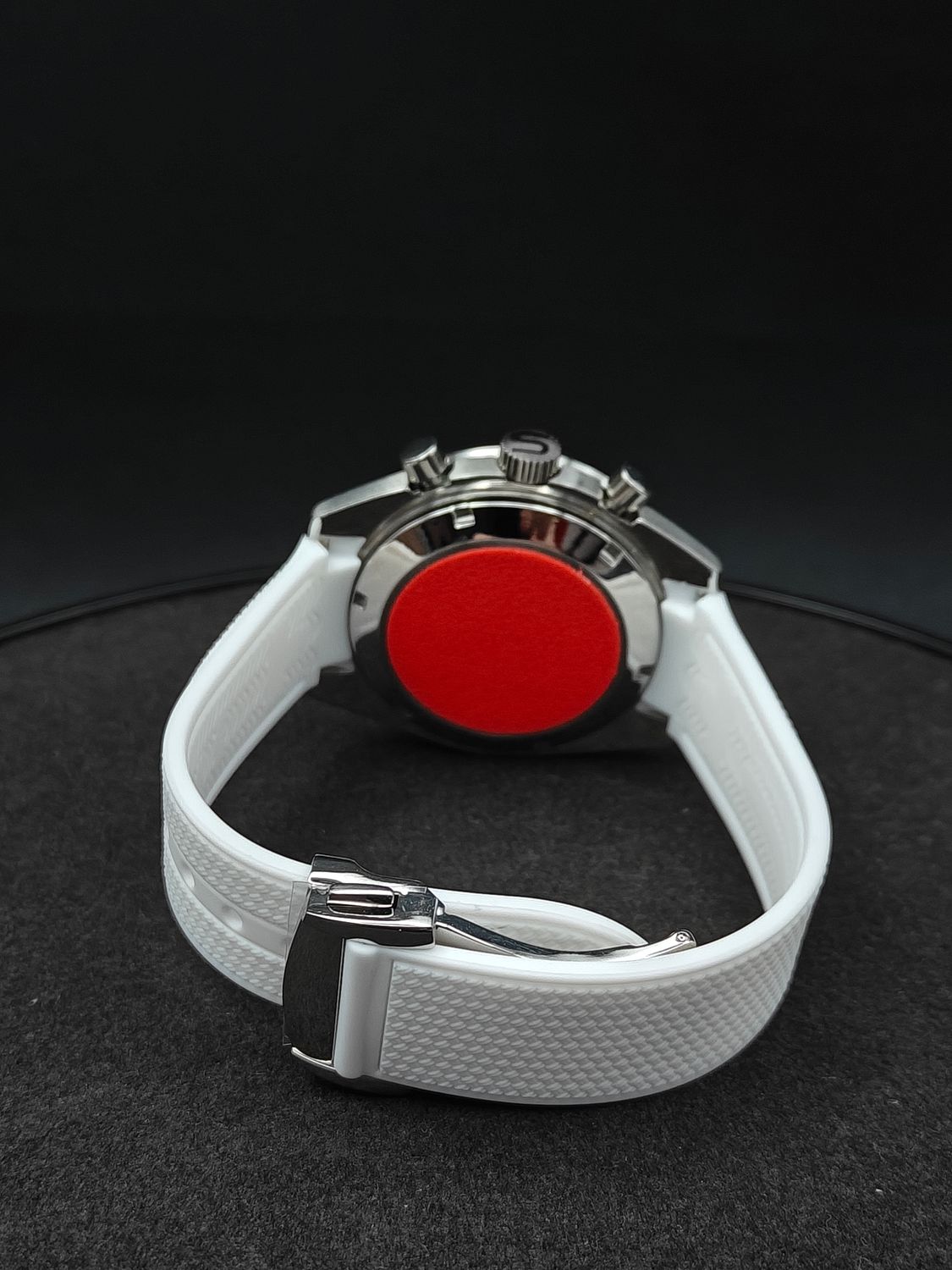 Mars SS with White Silicone Strap