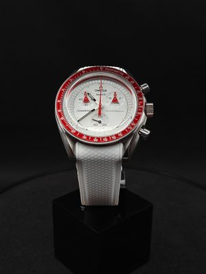 Mars SS with White Silicone Strap