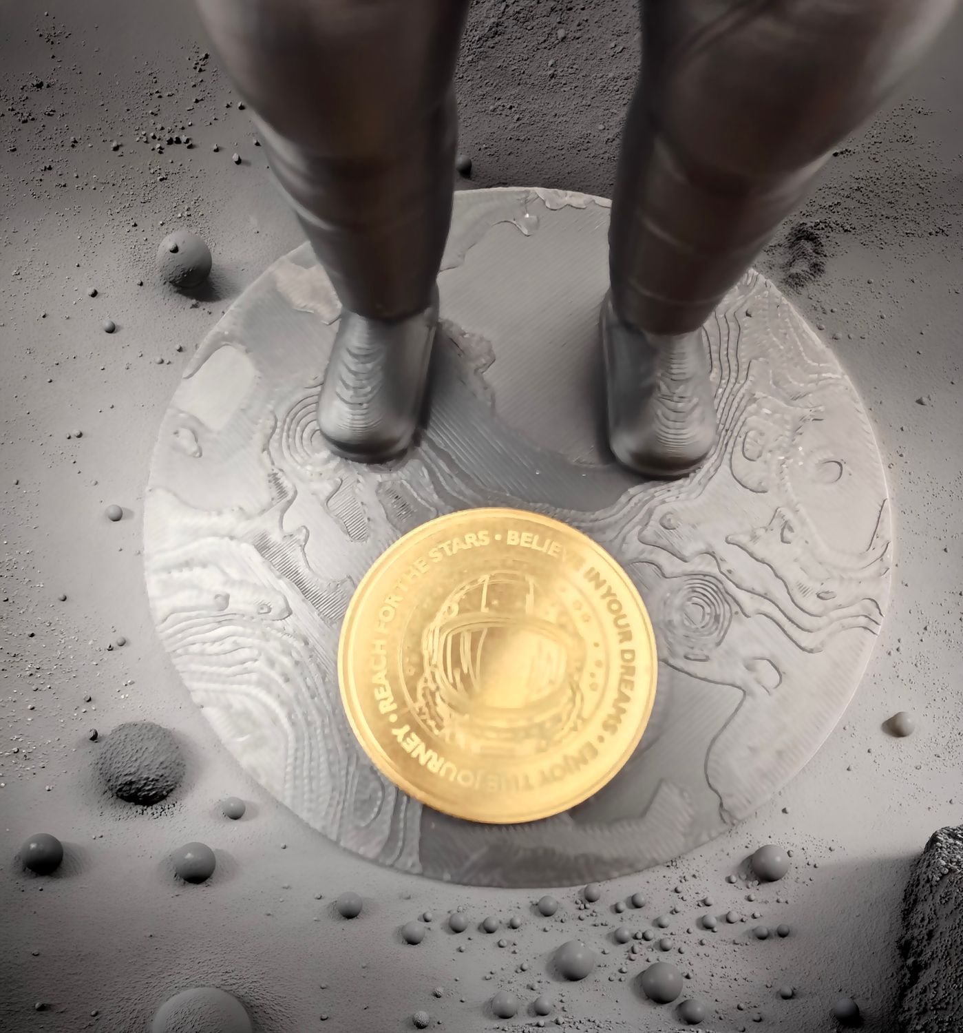 Dark Night Astronaut Watch Stand