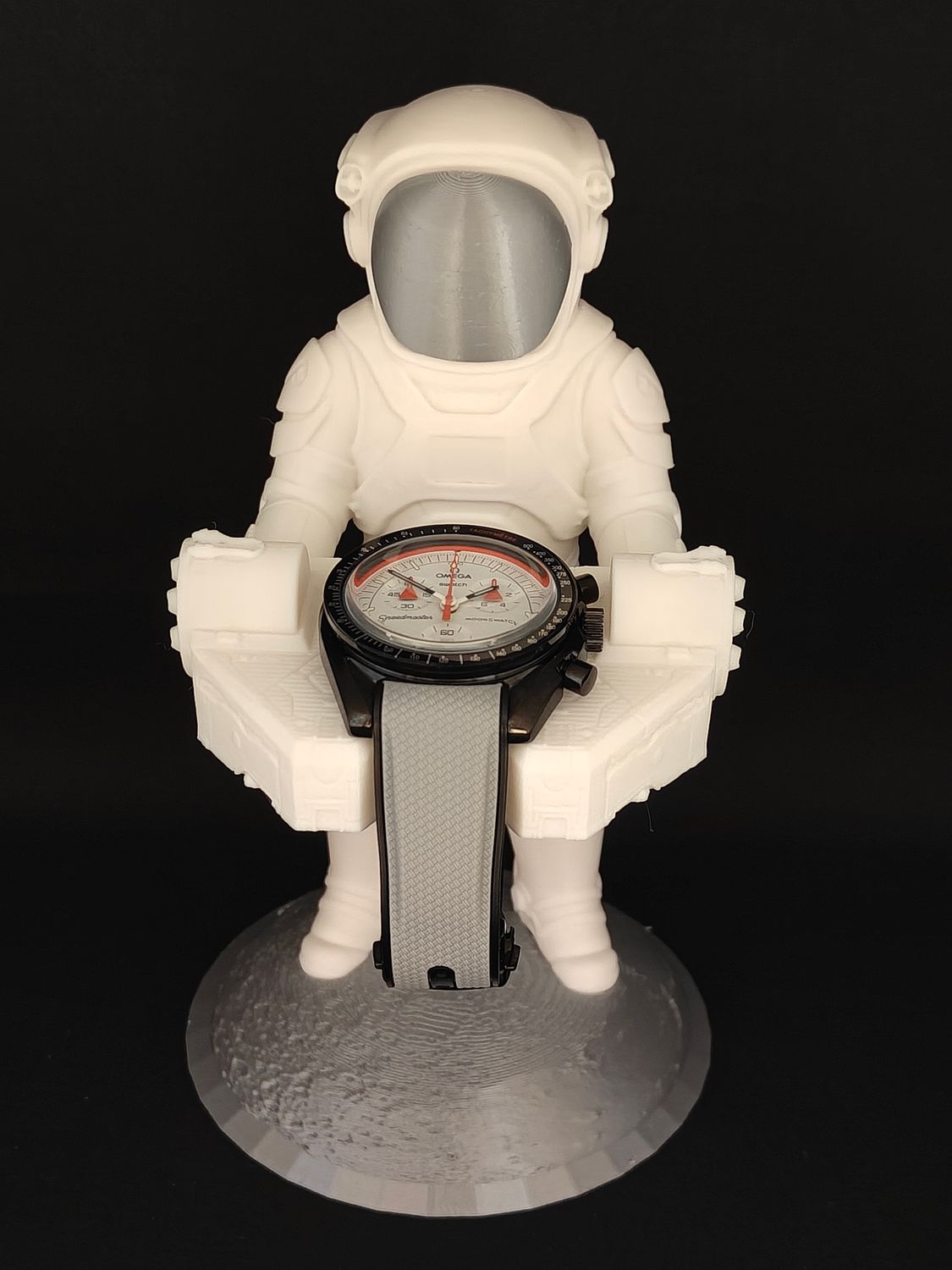 Mars Black SS with Silicone Strap