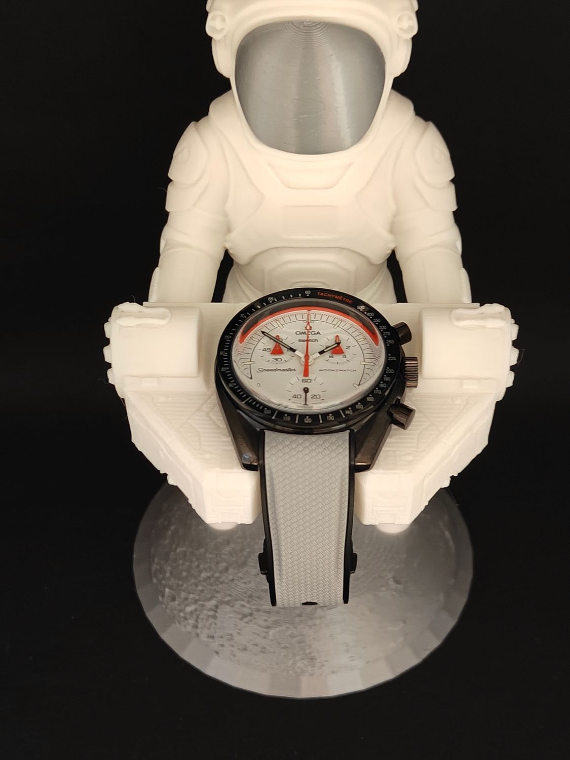 Mars Black SS with Silicone Strap