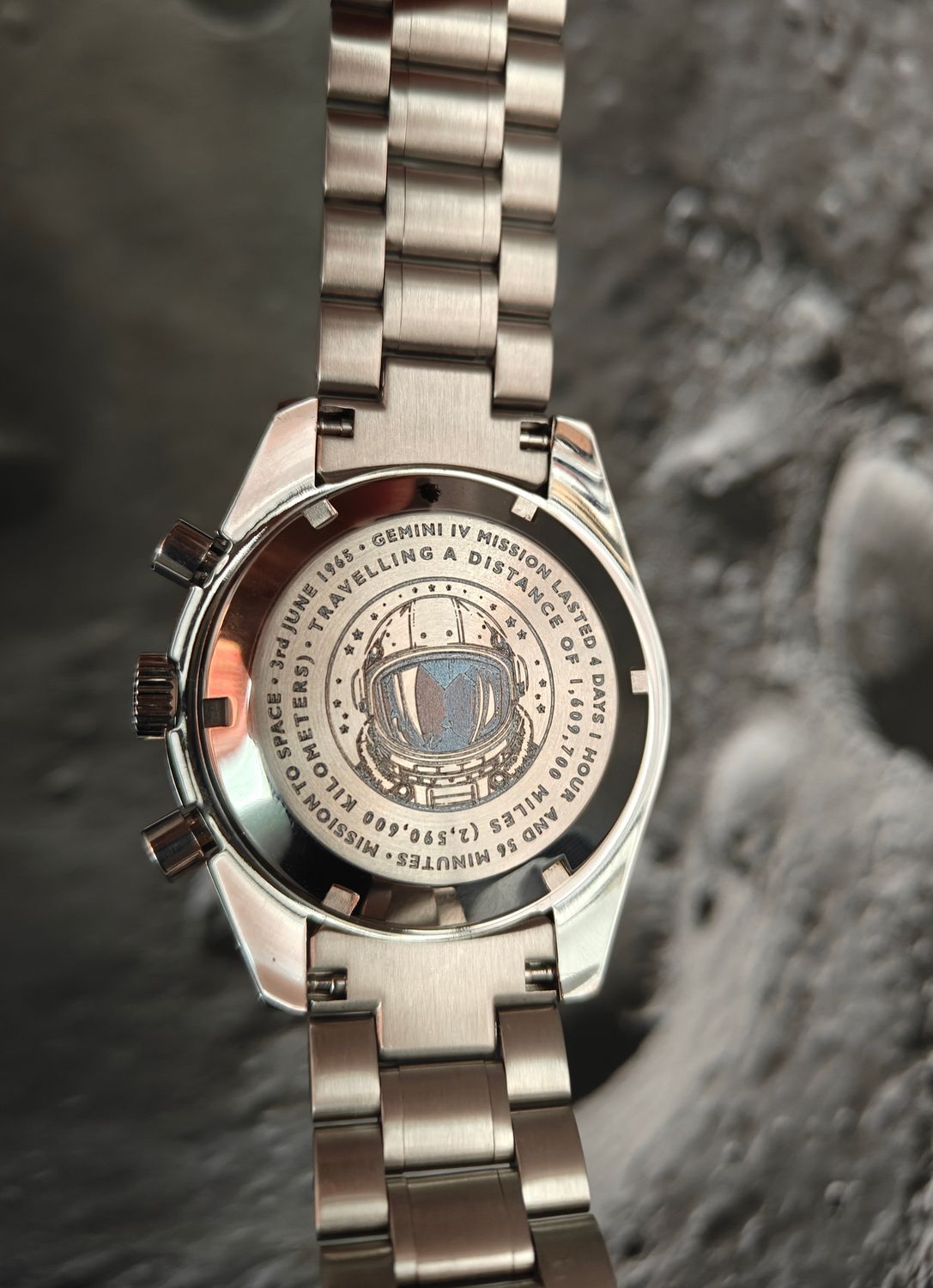 Moon SS with SS Bracelet "Flat Sapphire Crystal"