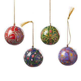 Paizale Kashmiri Ball Ornament - Qty 1