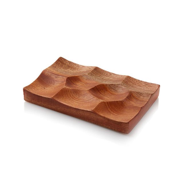 Sculpted Neem Jewelry Dish