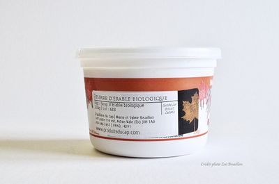 Beurre d'érable biologique 250g - LVDL