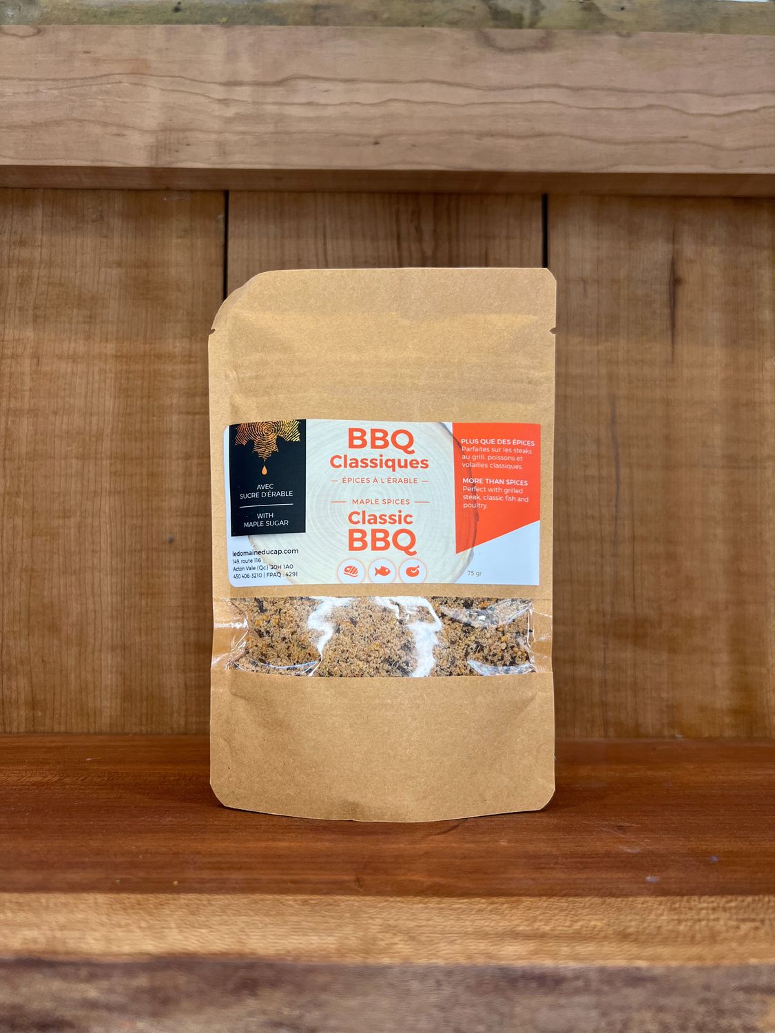 Épices à l'érable BBQ Classiques - 75g - LVDL