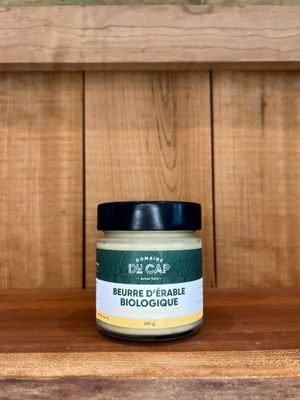 Beurre d'érable biologique 290g pot en verre - Sacré-Cœur