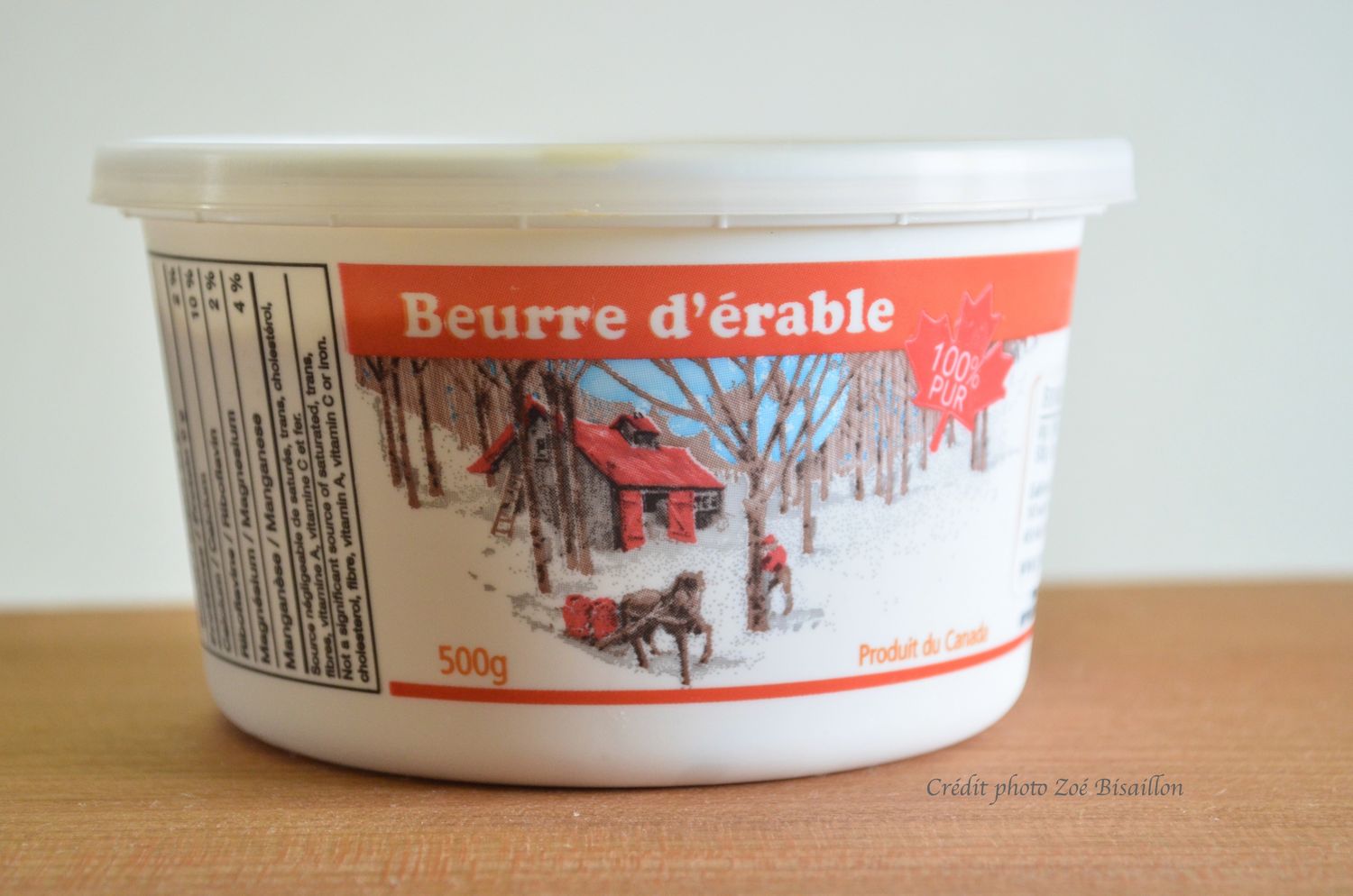 Beurre d'érable biologique 500g - NDDS