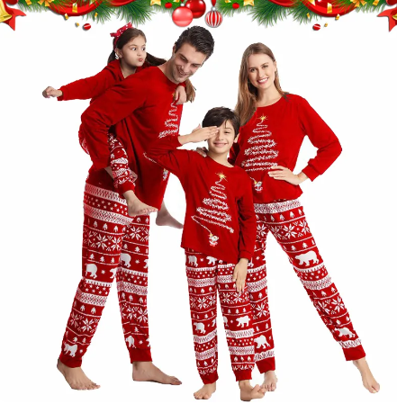 Family Matching Christmas Pajamas Christmas Tree set