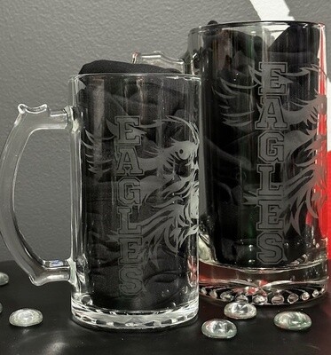 Etched Sports Beer Mugs