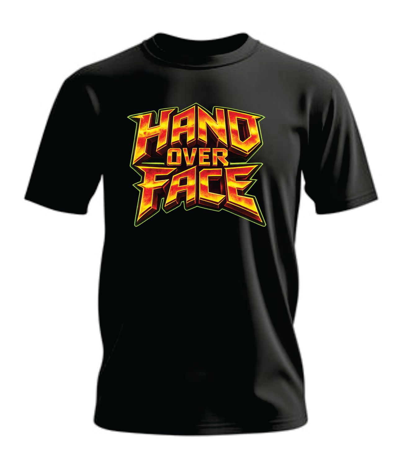 Hand Over Face T-shirt - Band Name
