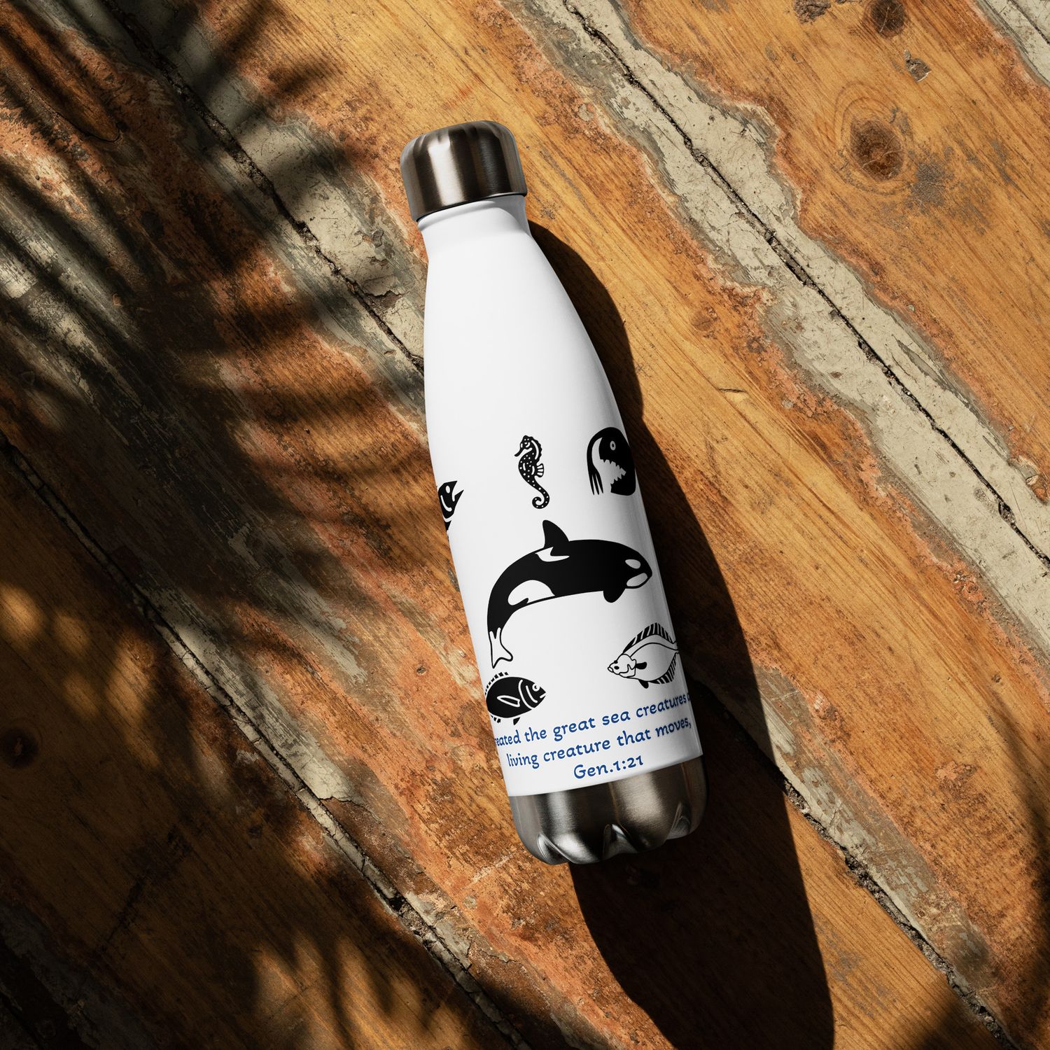 "Creatures of the Sea" Stainless steel Water Bottle