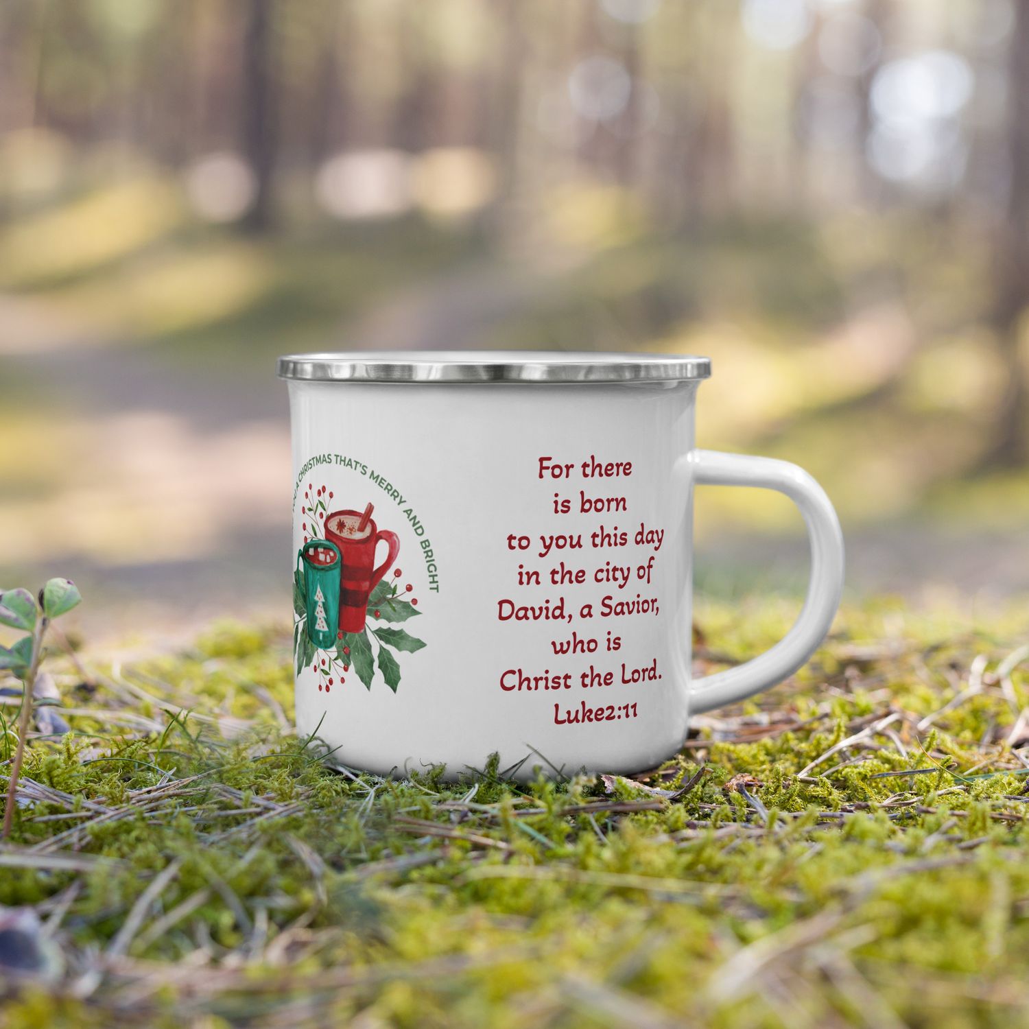 Christmas Enamel Mug