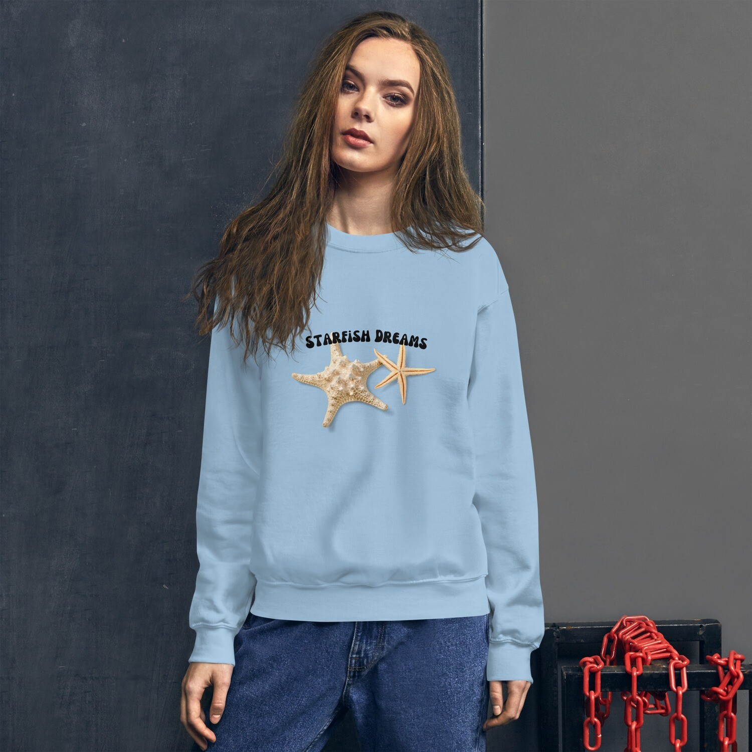 Sweatshirt, ocean, starfish, dreams, waves, gift for women, gifts for mom, christmas gifts, gift
