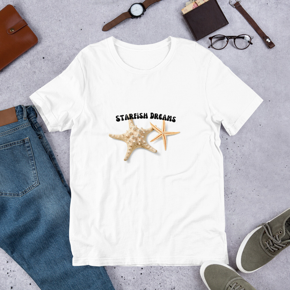 t-shirt, ocean, starfish, dreams, waves, gift for women, gifts for mom, christmas gifts, gift
