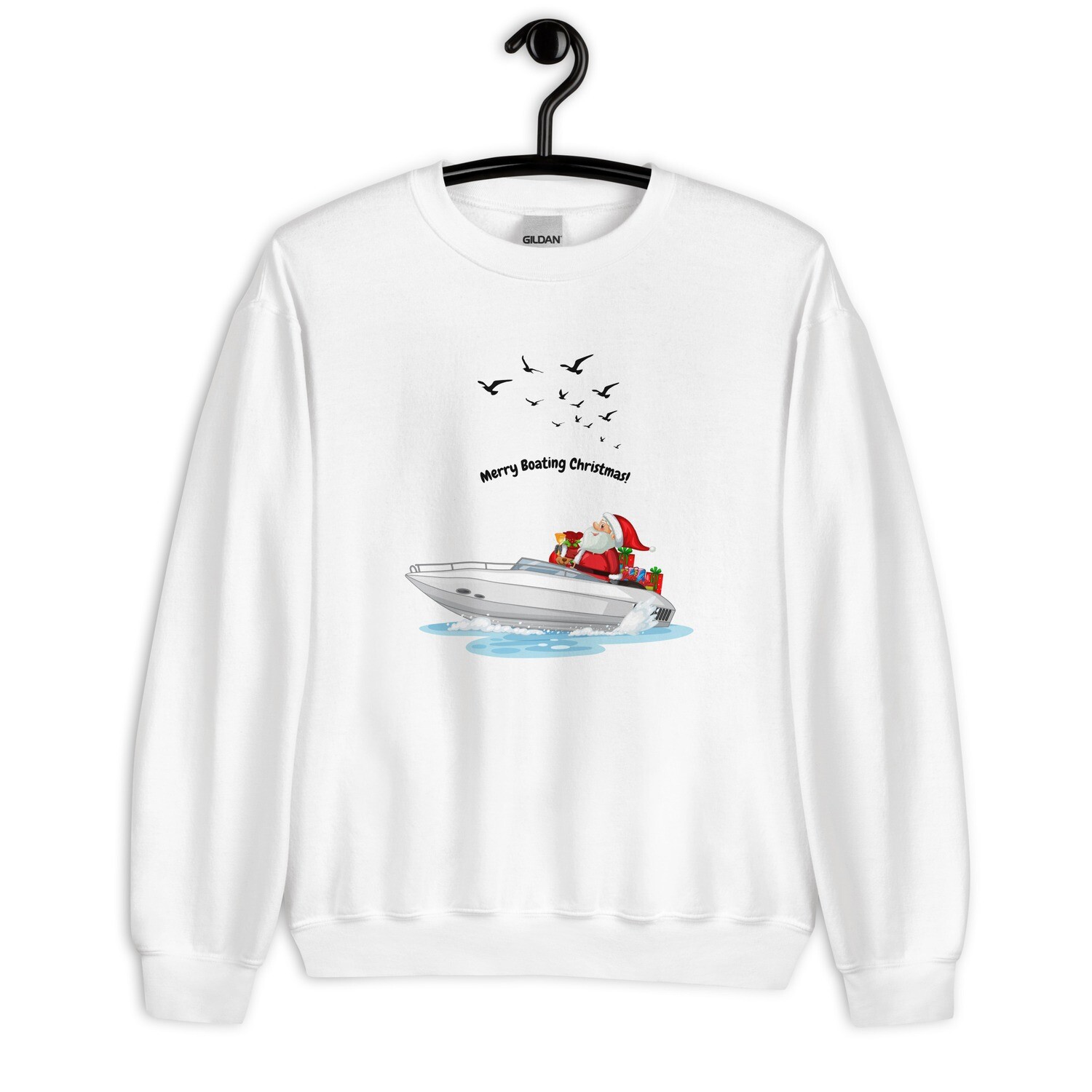 Sweatshirt, merry boatin Christmas.