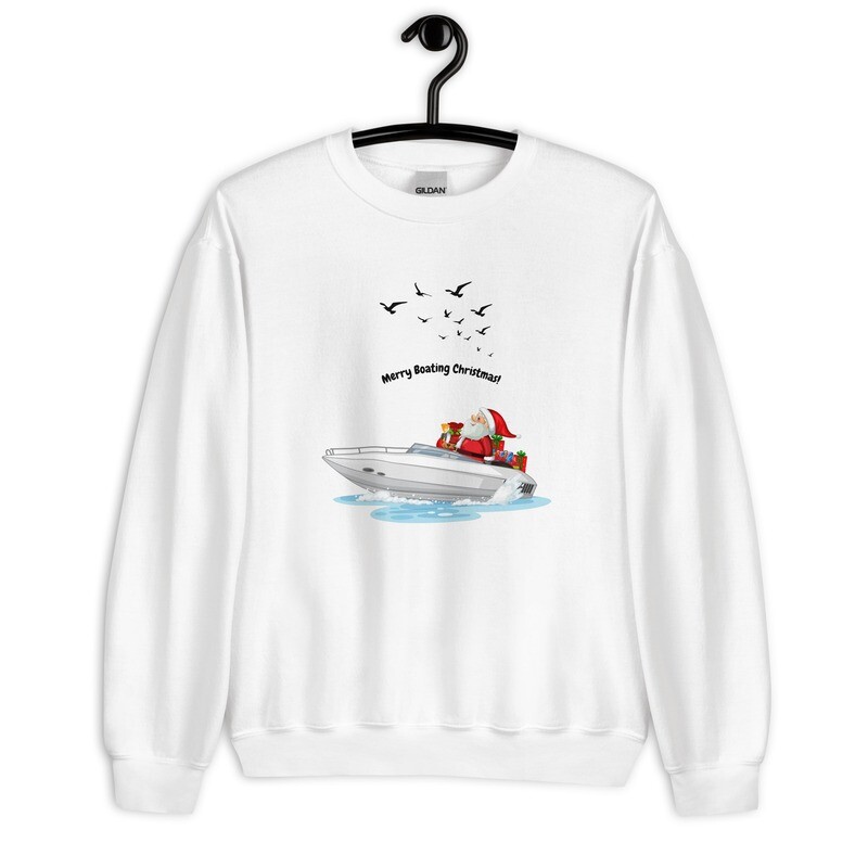 Sweatshirt, merry boatin Christmas.