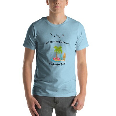 t-shirt, surf board, island,