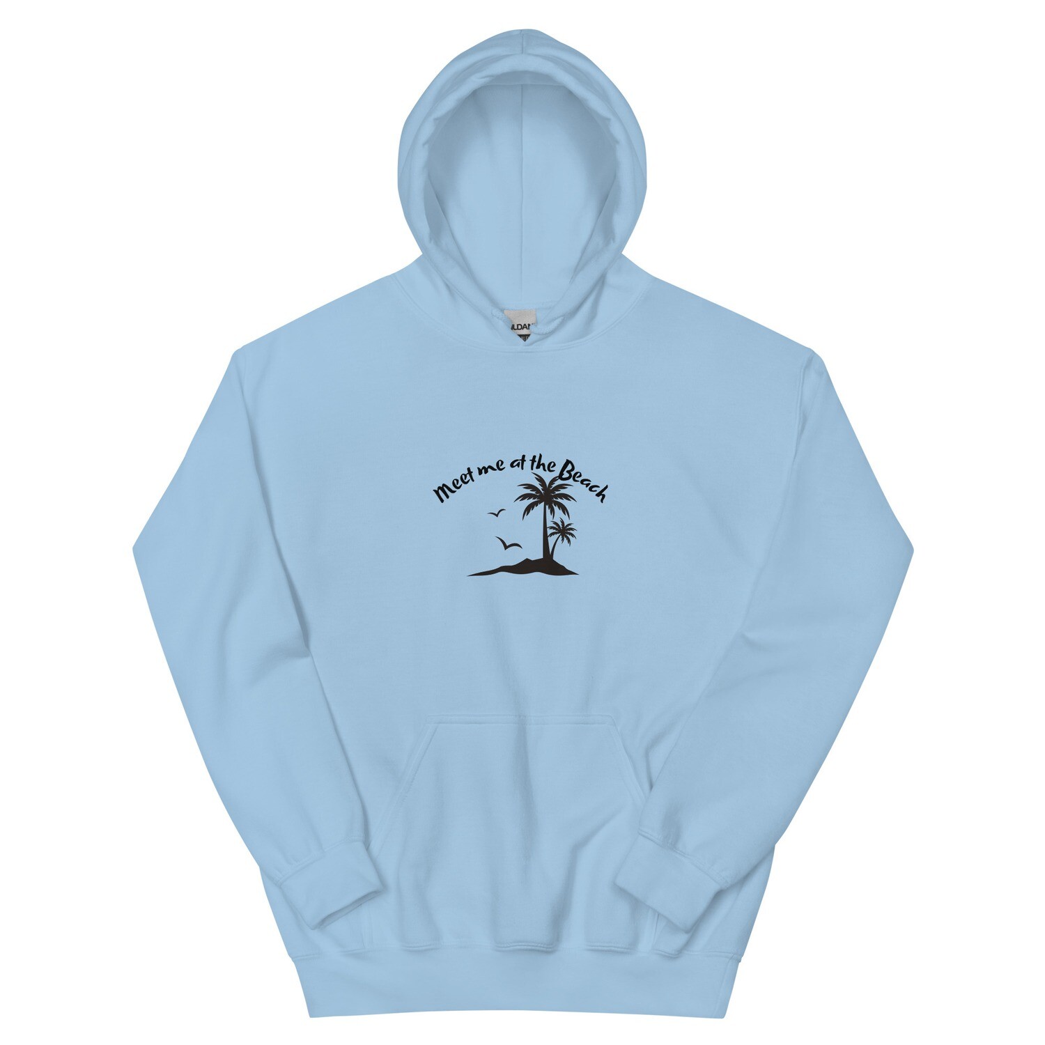 Hoodie, meet me at the Beach, palm trees,