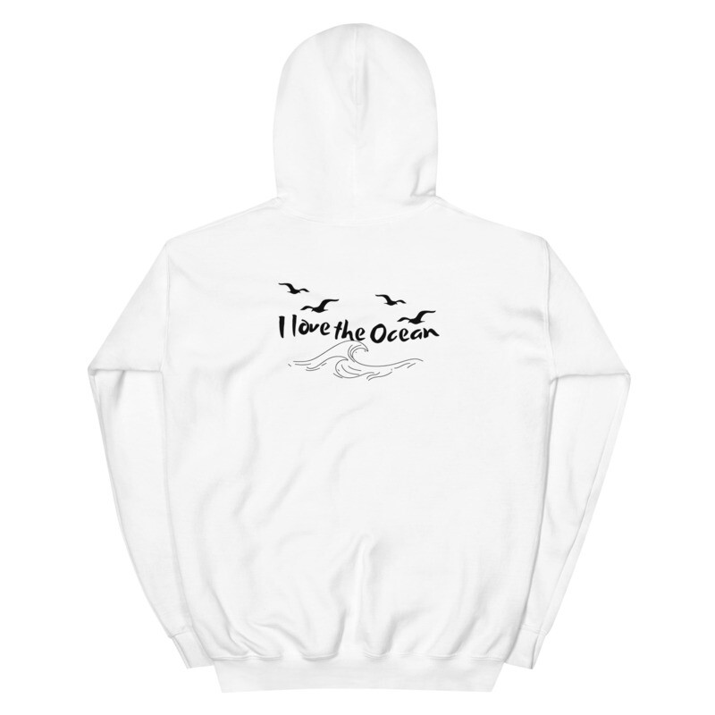 Hoodie. i love the ocean, ocean, waves