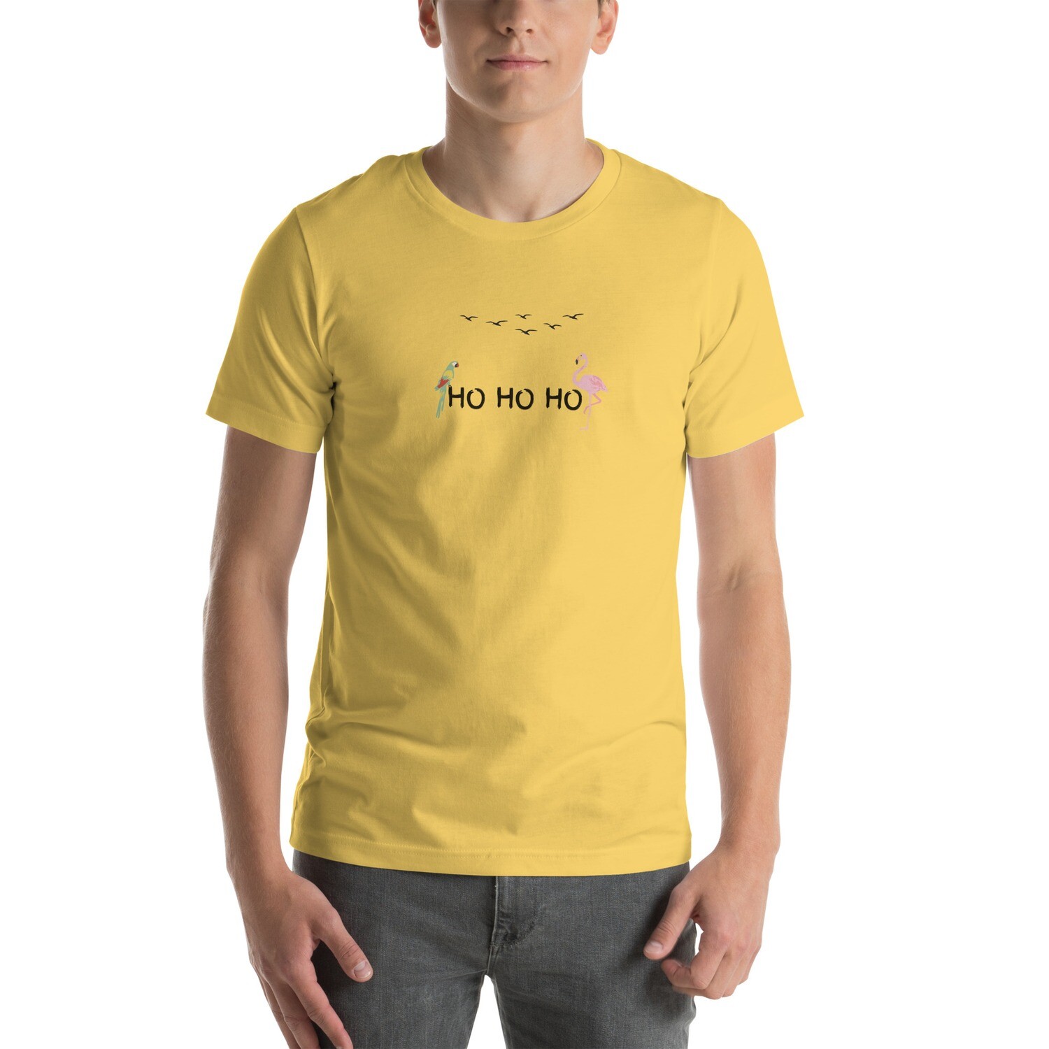 t-shirt, hohoho, flamingo, beach Christmas