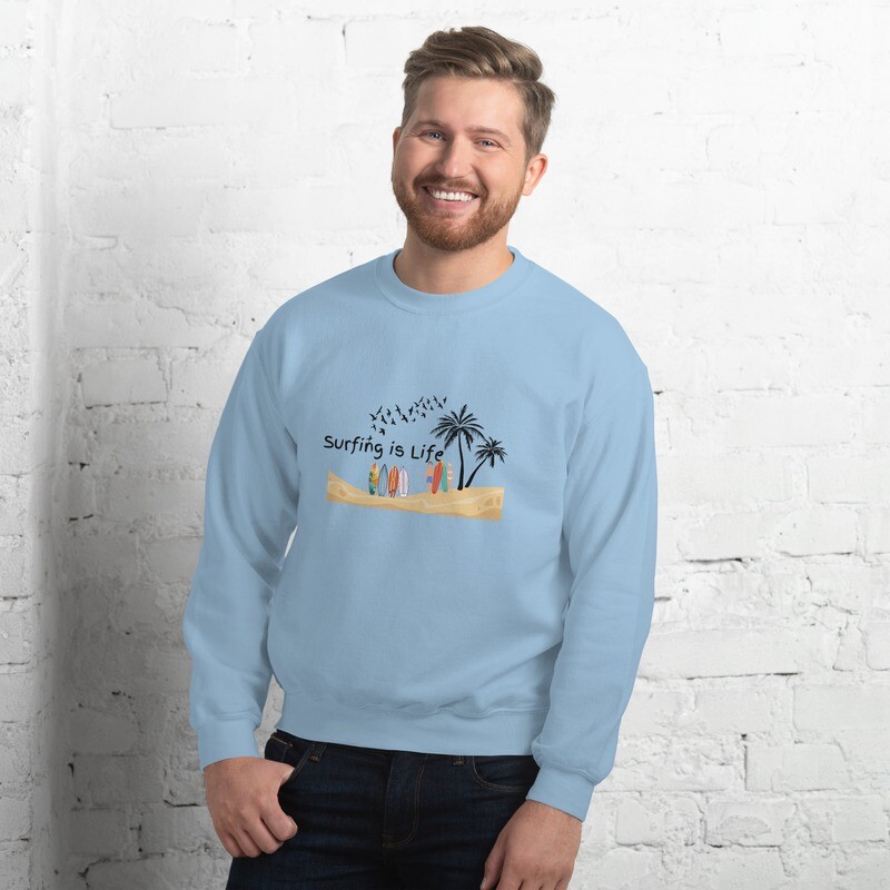 Sweatshirt, surfing, surf, surfing is life