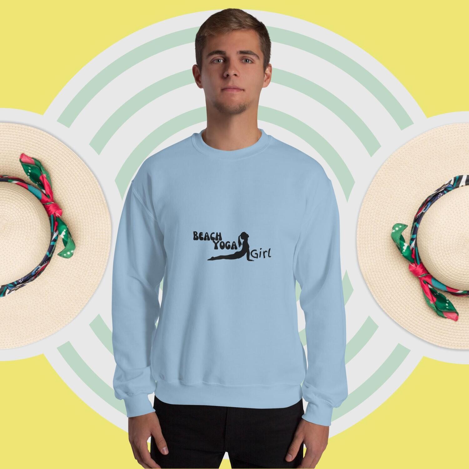 Sweatshirt, beach yoga girl