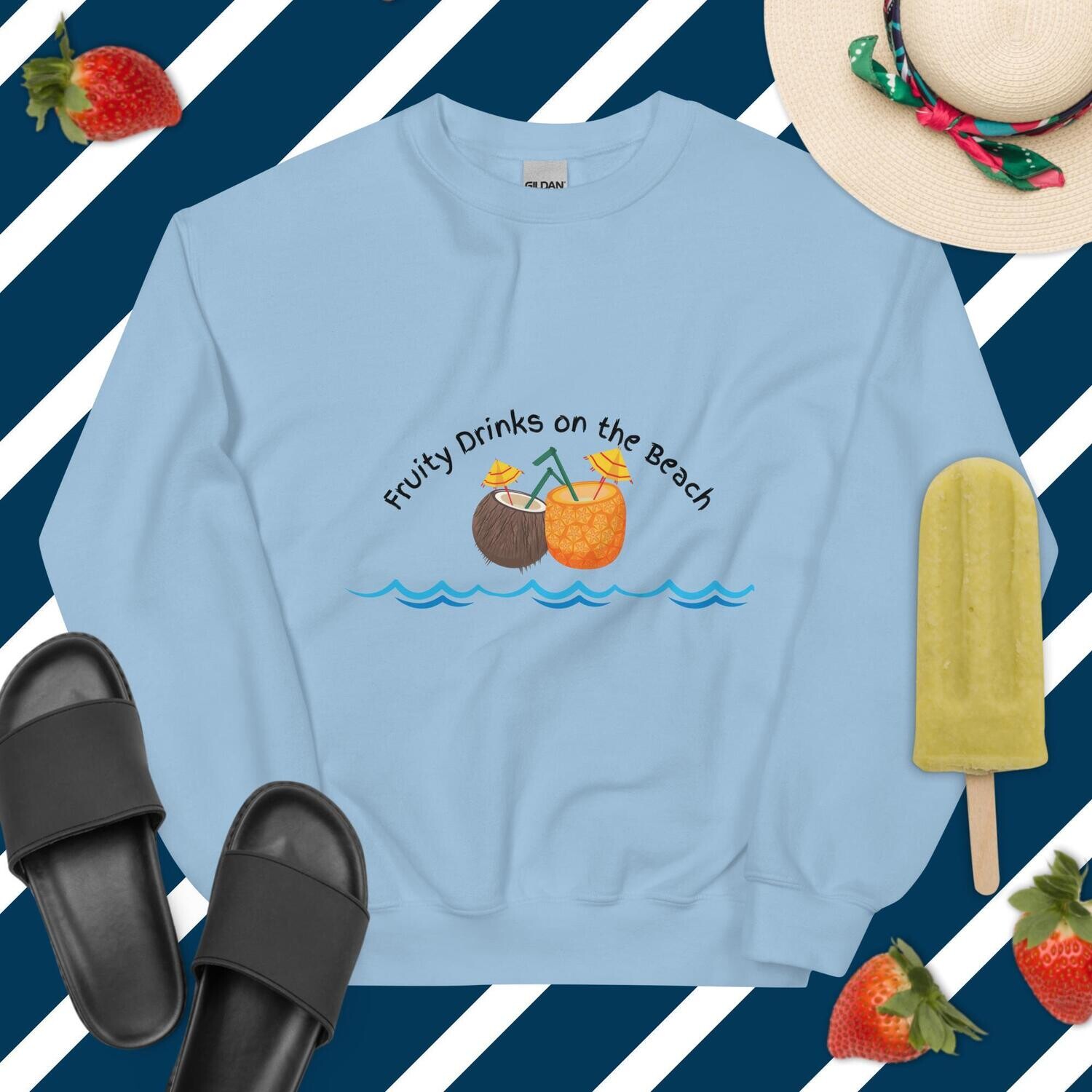 Sweatshirt, fruity drinks