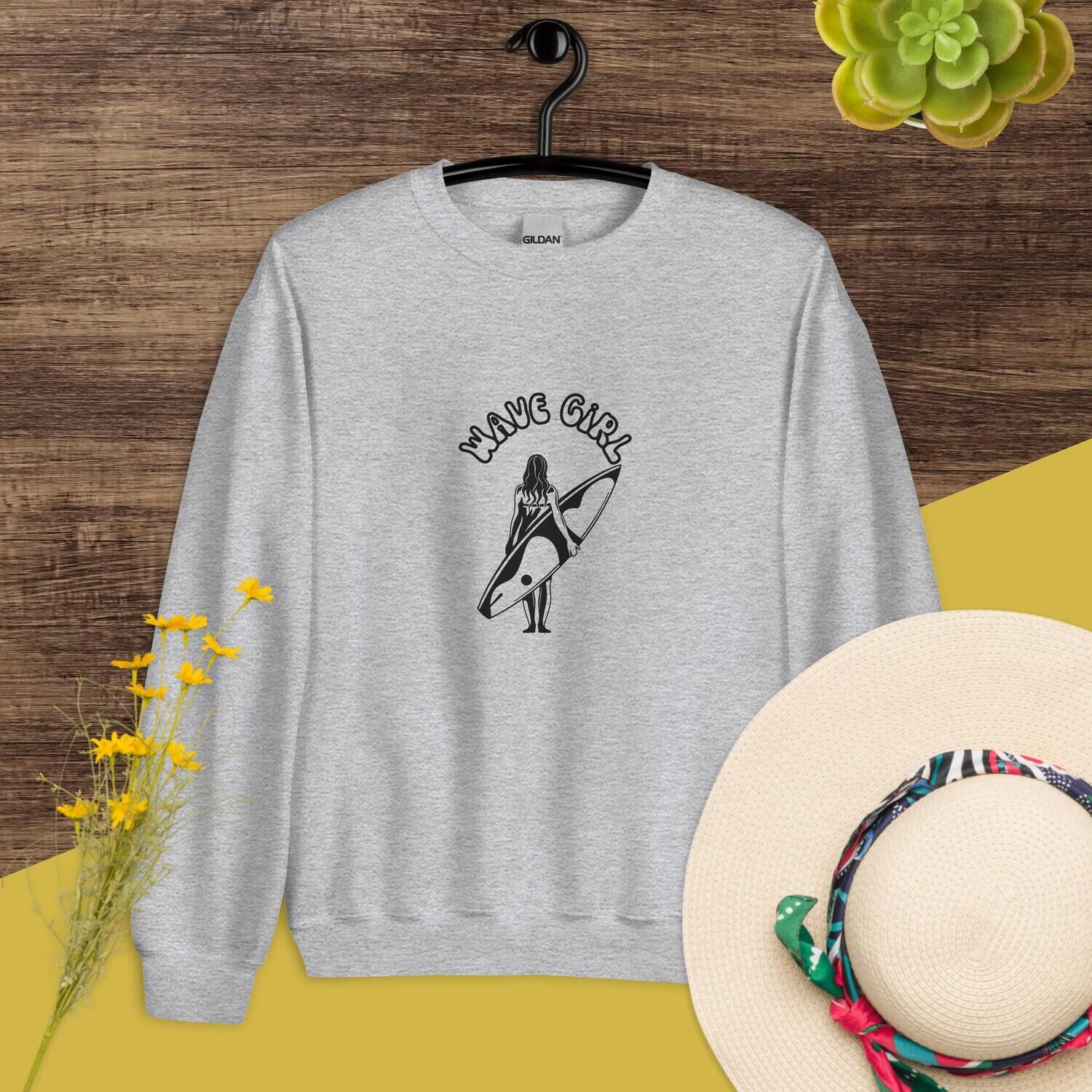 Sweatshirt, wave girl