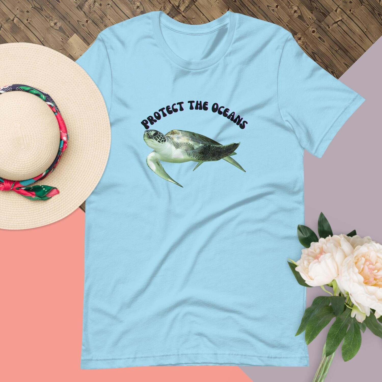 t-shirt, protect the Ocean, turtle, sea turtle