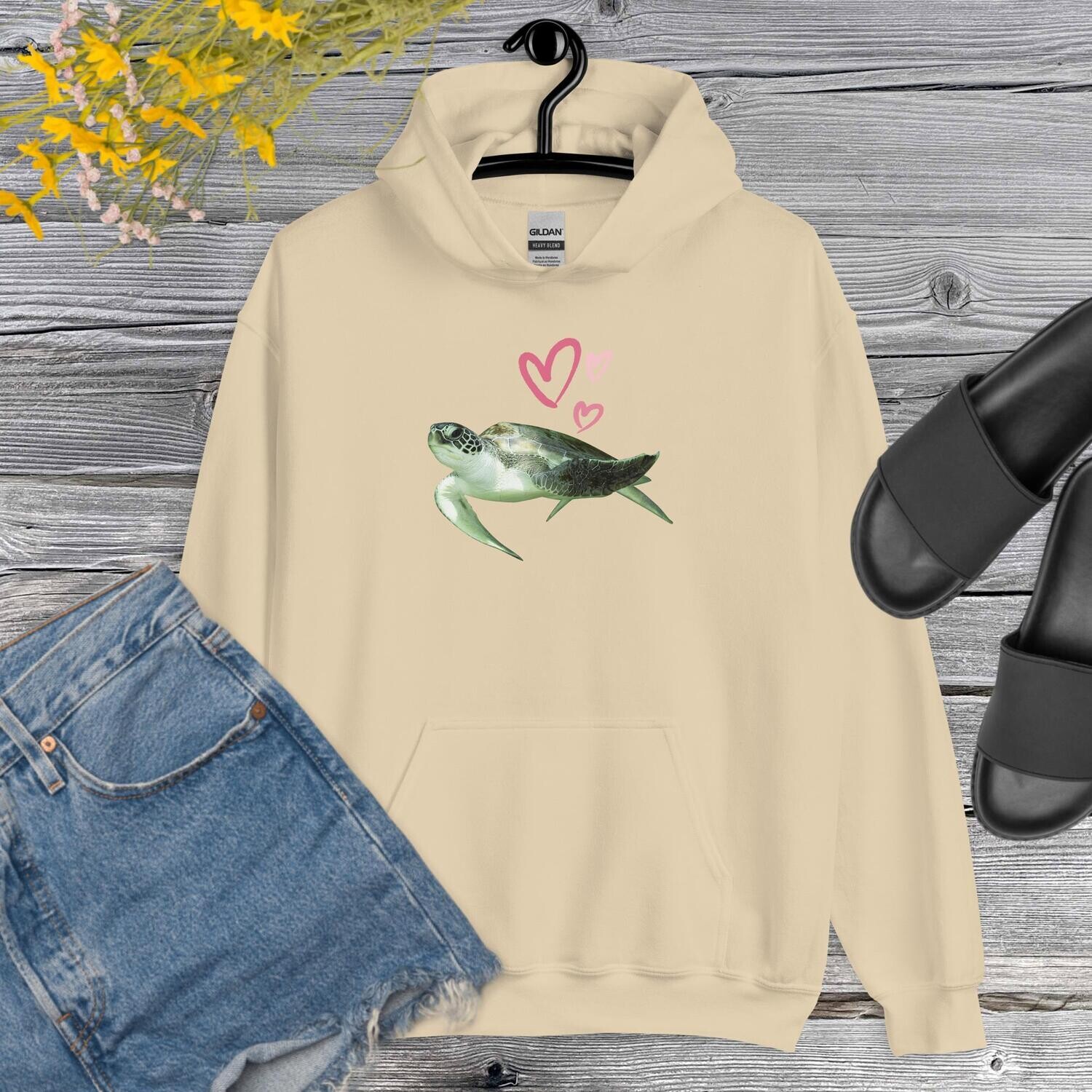 Hoodie, sea turtle, sea turtle love