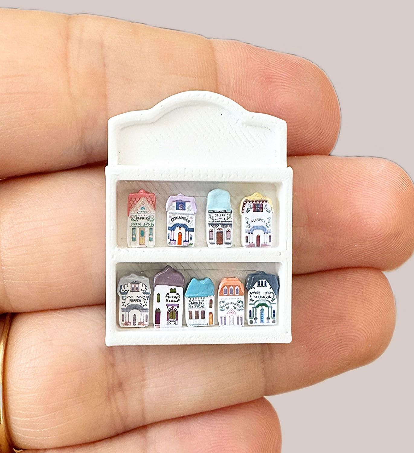 Village Spice set w/Rack - 1" Scale