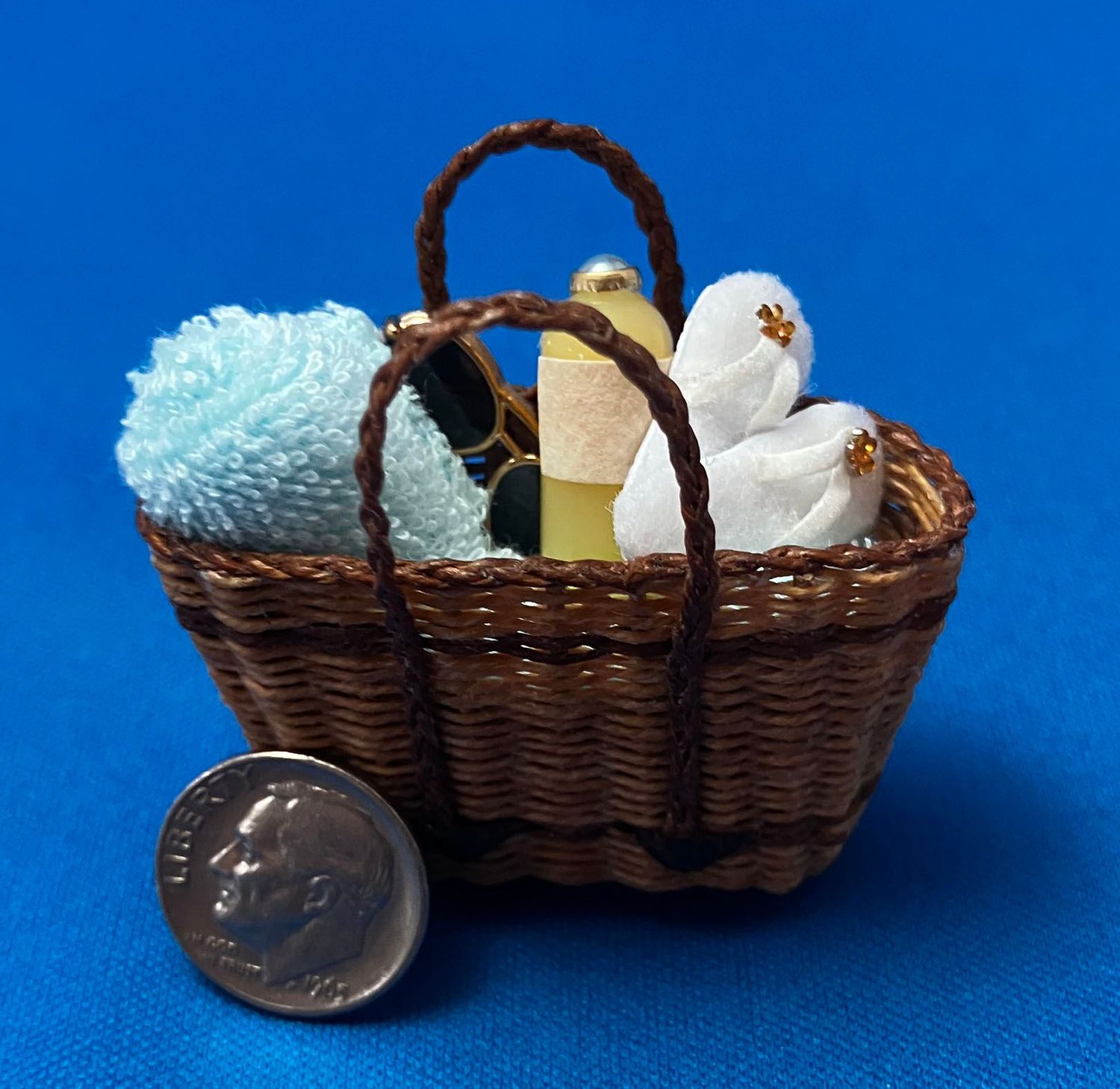 Wicker Beach Bag - 1