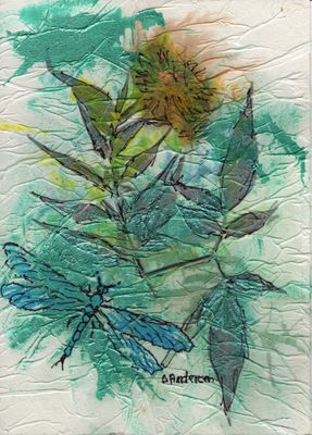 5&quot; x 7&quot; Dragonfly Blank Card with envelope