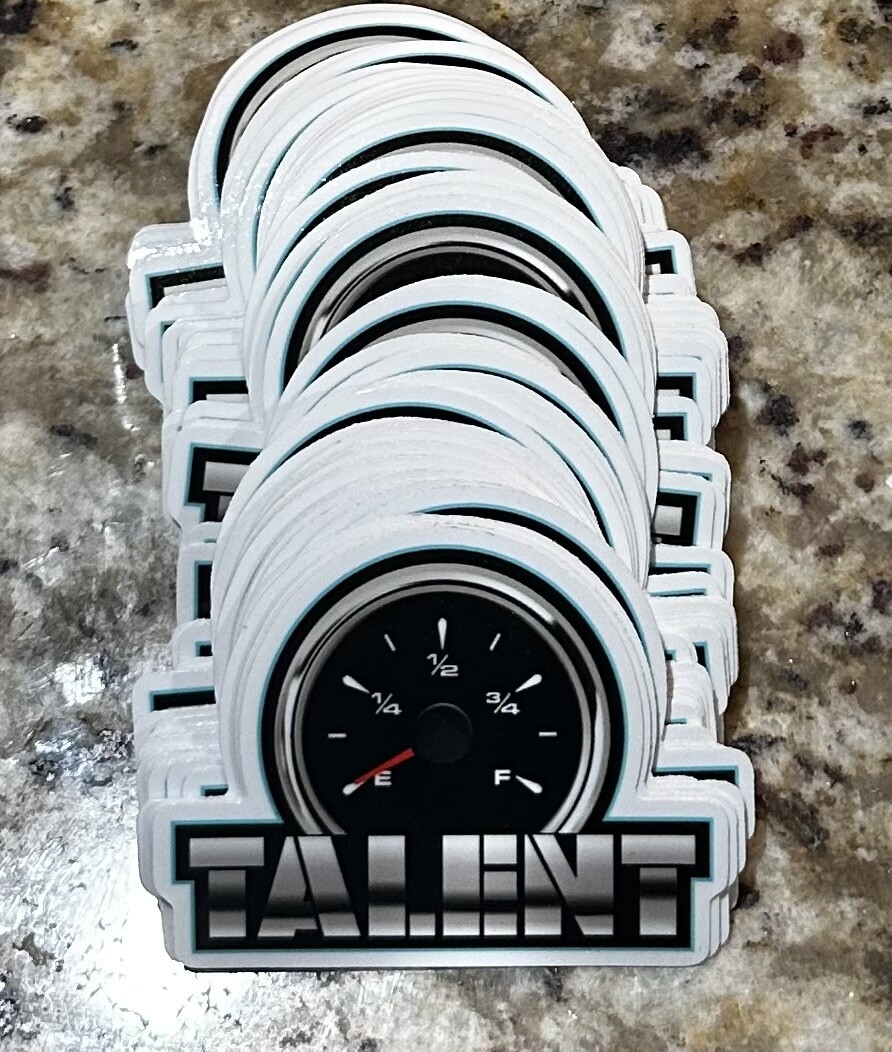 Talent tank sticker