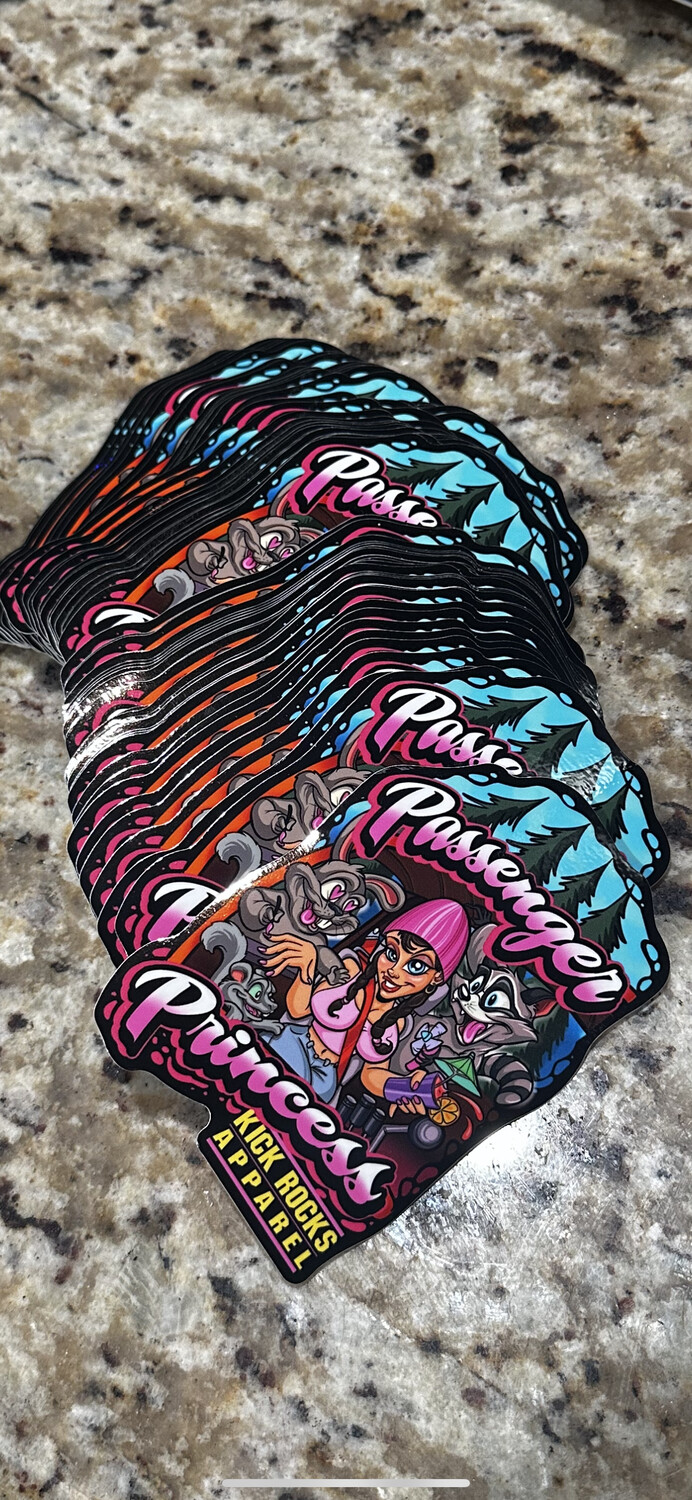 Passenger princess sticker