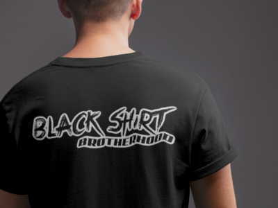 Black shirt brotherhood tee