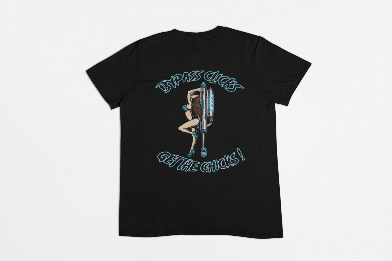Chick magnet  tee (blue)