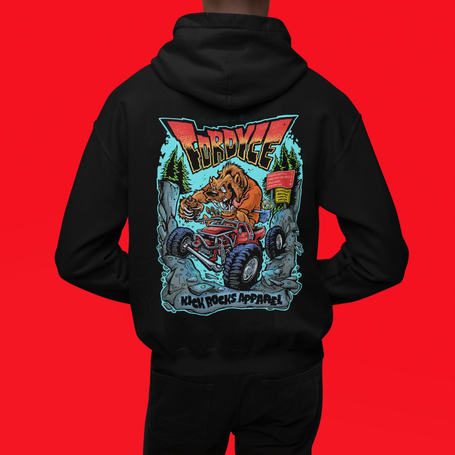 Fordyce hoody red