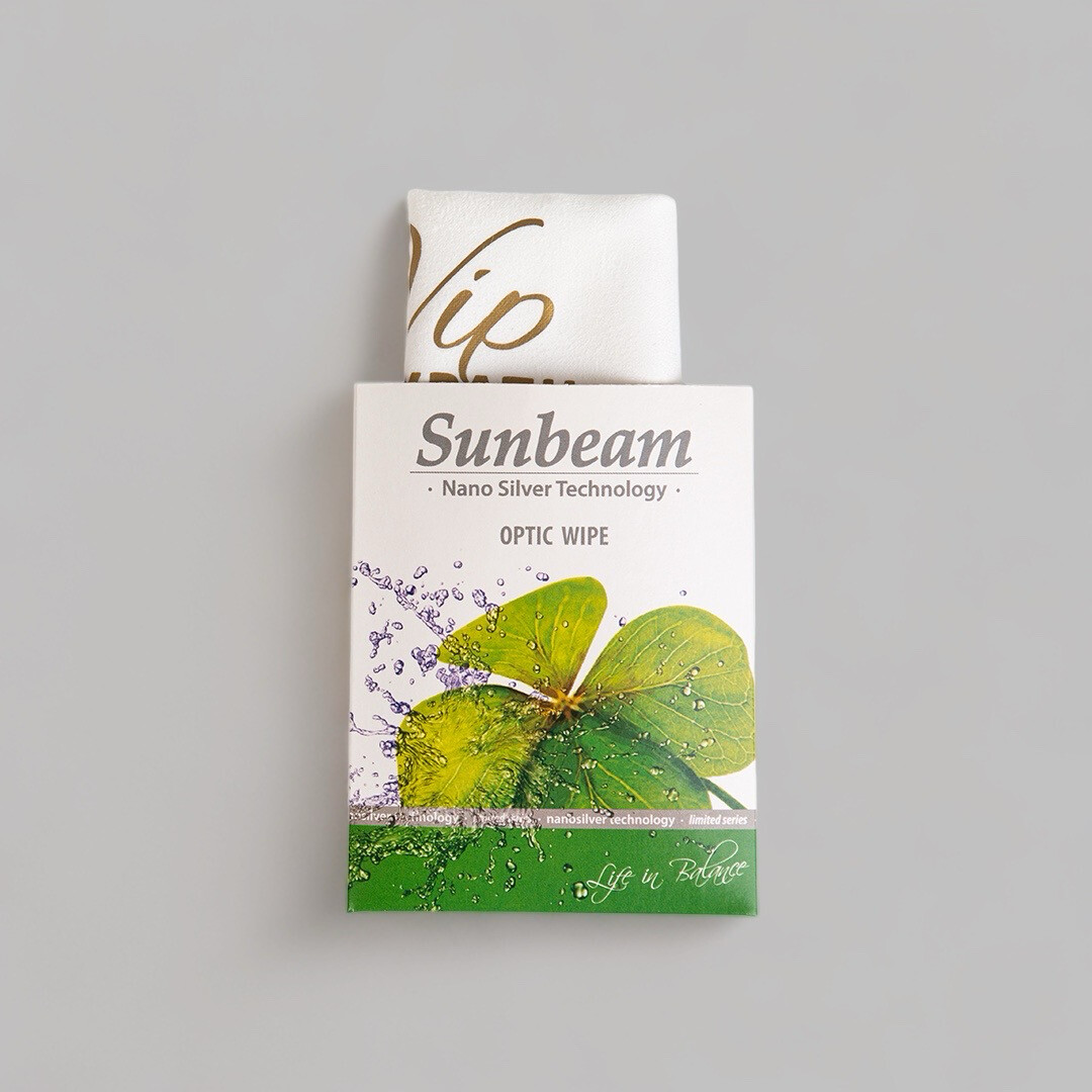 “🌱 Brillentuch Sunbeam – Mikrofasertuch für streifenfreie Reinigung