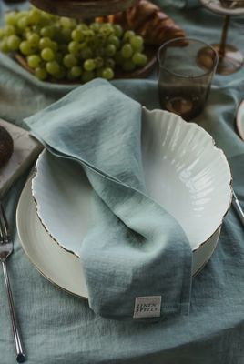 Ocean Mint Leinen-Servietten, 2er-Set