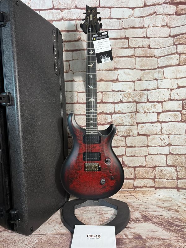 PRS 40TH Custom 24 Satin Limited Fire Smokeburst