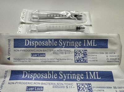 Luer Lock Syringe (1ML/CC)