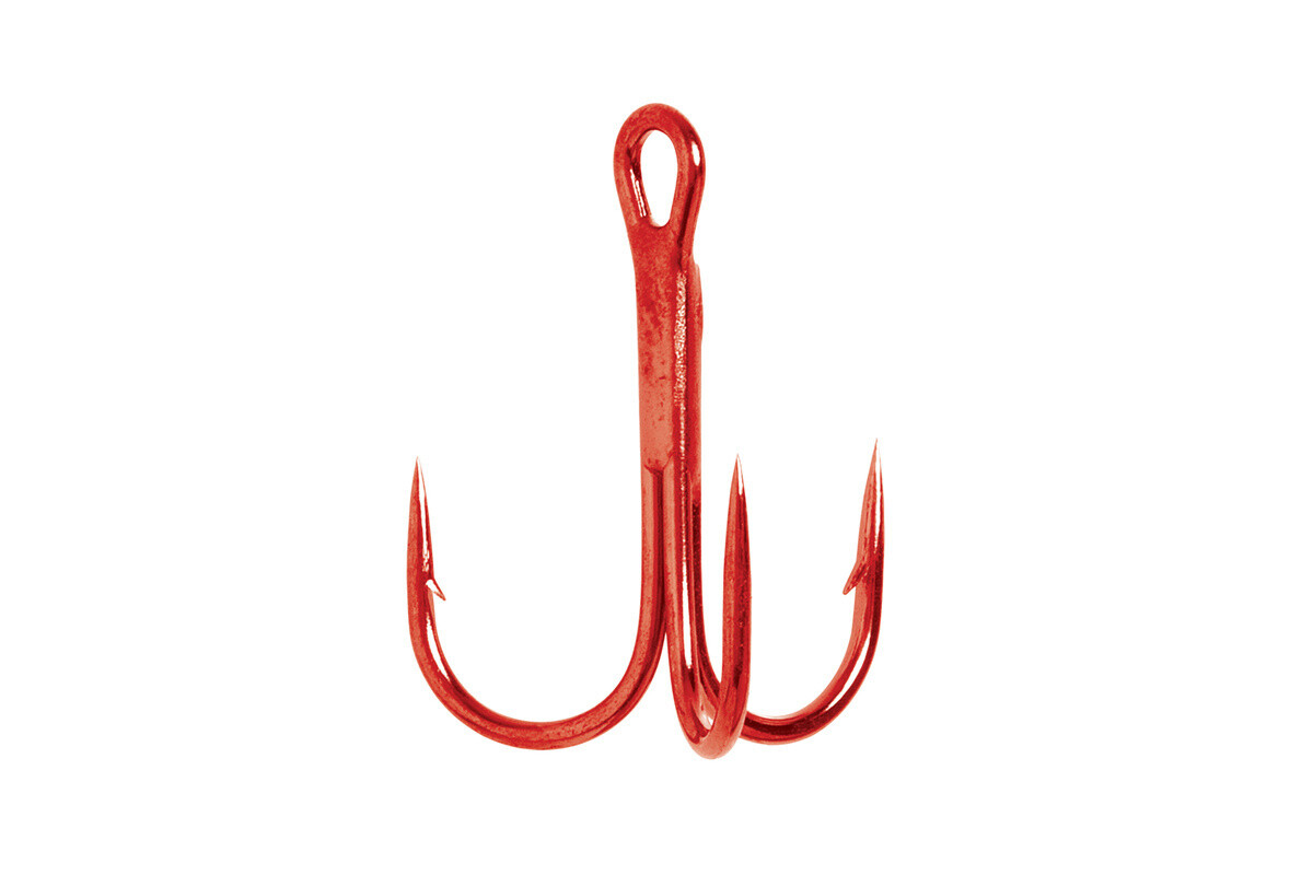 Eagle Claw L934RD Red Treble Hook