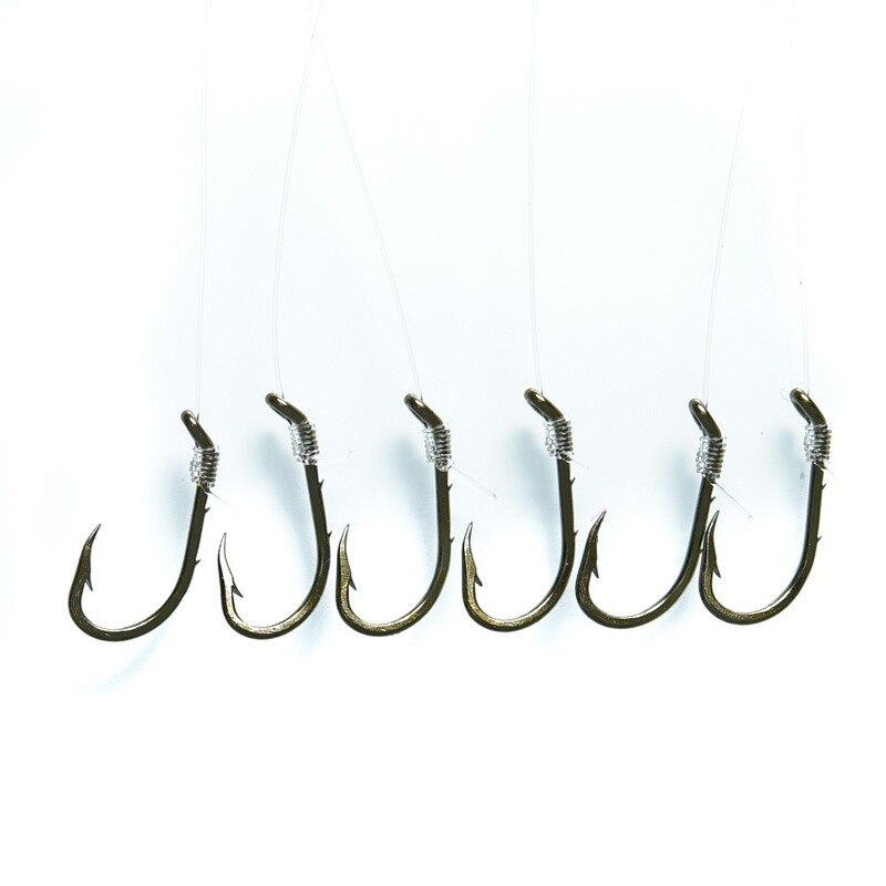 Mustad Snelled Baitholder Beak Hook 6 Pack